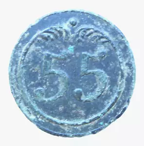 Francia Guerras Napoleónicas Francesas 55 Regimiento Ejército Militar Botón 22 mm - Imagen 1 de 3