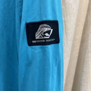 Camisa Top Princess Cruise Lines XL Azul Crew Discovery Princess Ship Extra Grande - Imagen 1 de 10