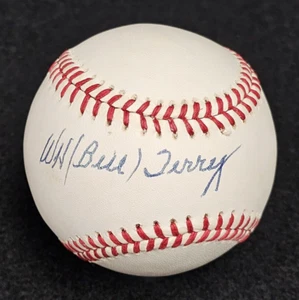 Rare BILL TERRY Signed Official MLB Baseball-HALL OF FAME-NEW YORK GIANTS-PSA - Picture 1 of 7