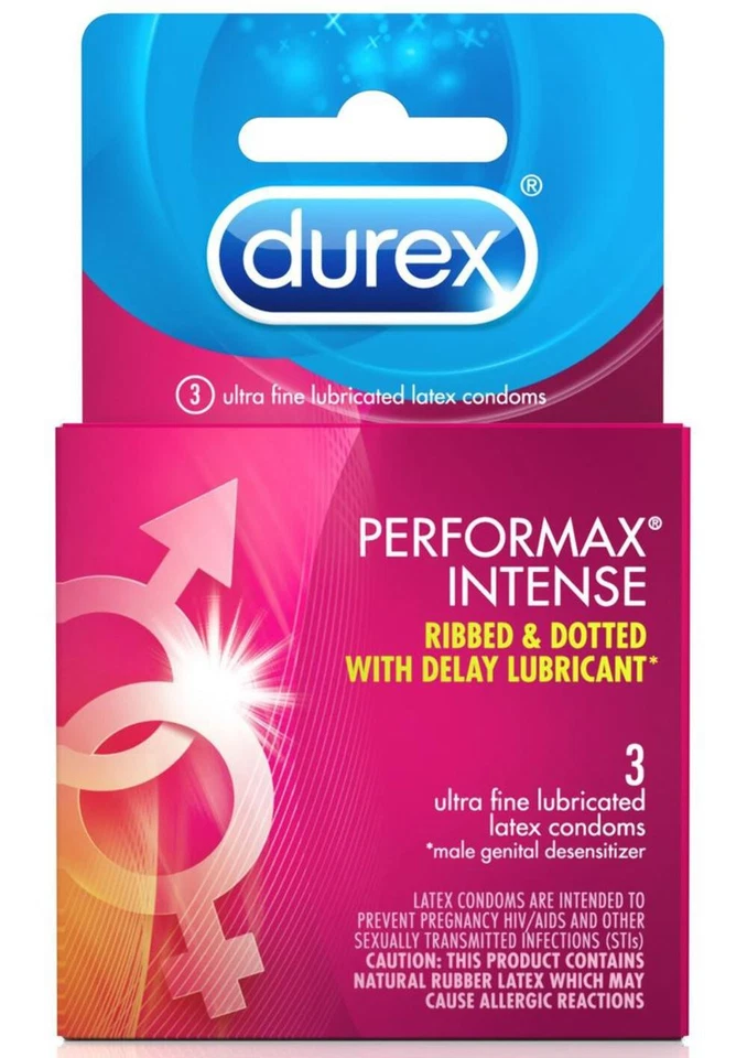 Condones acanalados y punteados intensos Durex Performax - Imagen 1 de 1