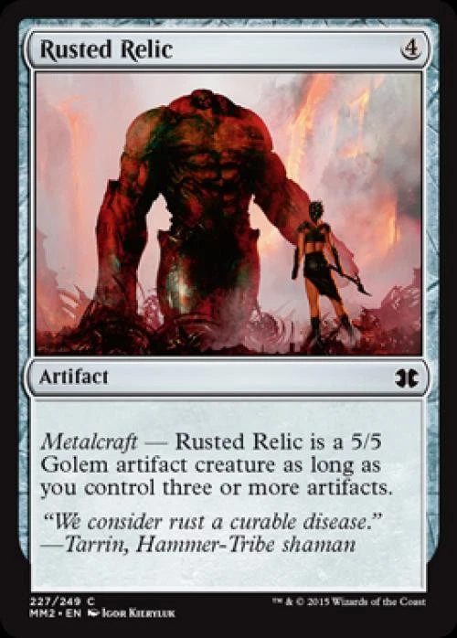 Rusted Relic -Foil Light Play MTG Modern Masters 2015 - Image 1 of 1