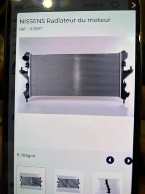 ref.63567 radiateur moteur fiat ducato 2006 2011 - Photo 1/4