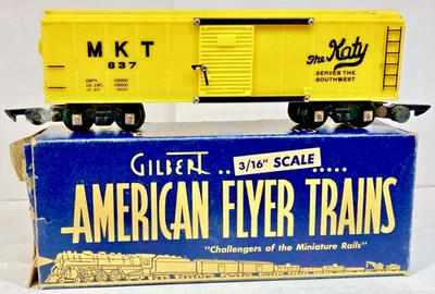 American Flyer No. 637 MKT "The Katy"  Box Car in Original Box ! - Image 1 of 4