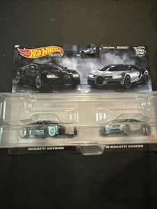 Hot Wheels Premium 2-packs Bugatti Veyron & ‘16 Bugatti Chiron Car Culture - Picture 1 of 8