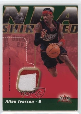 2003-04 Fleer Focus NBA Shirtified Jerseys Jersey Numbers /99 Allen Iverson HOF - Image 1 of 2