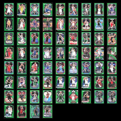 Lot (67) Panini Prizm Green Parallels Barnes RC/Mobley RC/Avdija/Bronny/Morant - Image 1 of 4