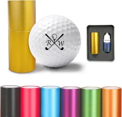 Sello de pelota de golf de metal personalizado, marcador de logotipo de texto personalizado, herramienta de identificación  Foto 1 de 4