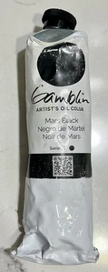 Gamblin Artist Oil Color Mars Black 150ml Opaque Pre-Owned - Picture 1 of 3