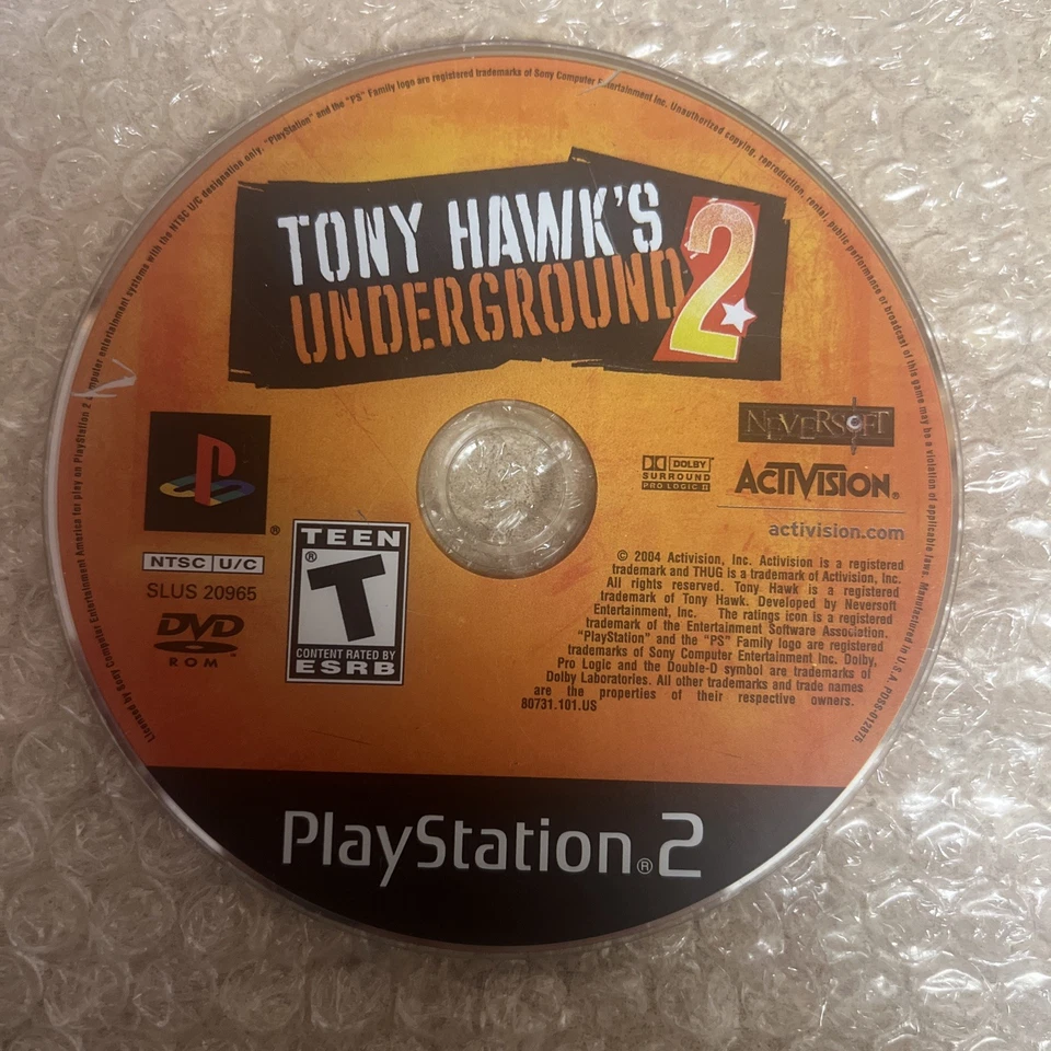 Tony Hawks Underground 2 PlayStation 2 Tested And Working Disc Only - Image 1 of 1