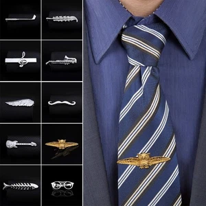 Form Wäsche klammern Business Anzug Casual Zubehör Krawatte Pin Krawatte Clip - Picture 1 of 16