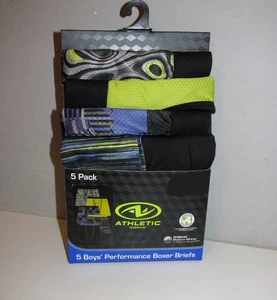 Jungen 5er Pack Performance Boxershorts (Größe Large 10-12) BRANDNEU IM PAKET - Bild 1 von 4