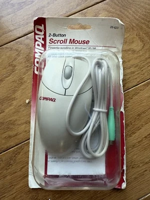 Compaq Logitech M-S48a 3-Button Mouse w Scroll Wheel PS/2 Beige New 26-633 - Image 1 of 4