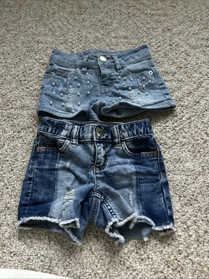 Girls Justice Shorts Size 7  Slim Qty 2 - Image 1 of 4