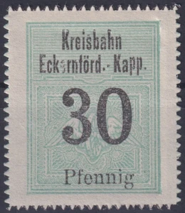 Schleswig-Holstein Kreisbahn Eckernförde - Kappeln 30 Pf. Railway Mark - Picture 1 of 2