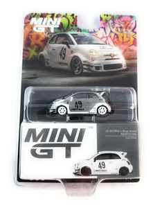 persecución! Mini GT 1:64 LB-FUNCIONA x Abas Works ABARTH 595 Gara Blanco Modelo MGT00809 - Imagen 1 de 5