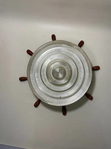 Plafoniera ruota nave vintage oblò nautica art deco 10,5" x 4" - Foto 1 di 17