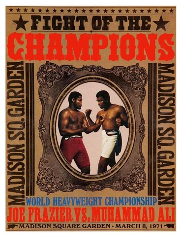 Muhammad Ali vs Joe Frazier POSTER BOXING 1971 Heavyweight Championship Fight Cover