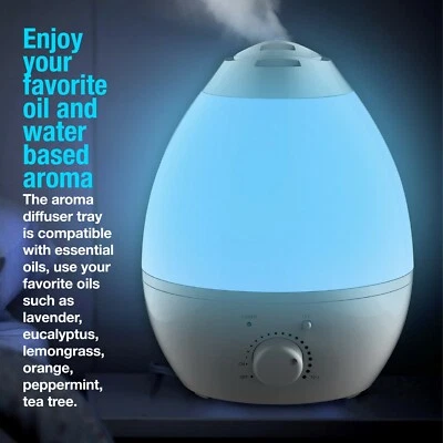 Bell + Howell XXL Ultrasonic Color Changing Humidifier & Aroma Diffuser- 1 Gal - Image 1 of 4