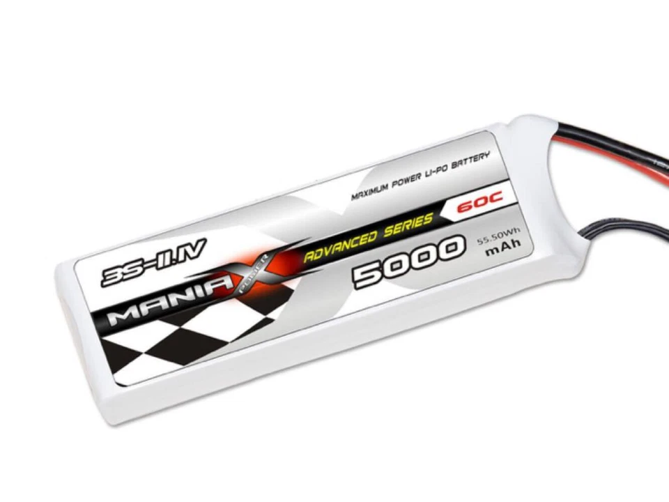 Maniax 11.1V 5000mah 60C Lipo Baterrie Packung: MX5000-3S-60 - Bild 1 von 1