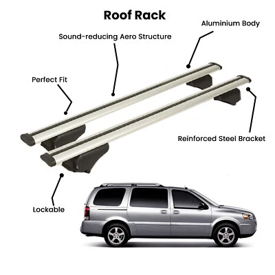 2 Pcs Silver Cross Bars for  CHEVROLET UPLANDER VAN 2005-2009 - Изображение 1 из 4