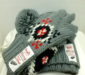 Detroit Red Wings 3-teiliger Schal wärmer Handschuhe & Strick Beanie Set NHL Hockey NEU - Bild 1 von 7