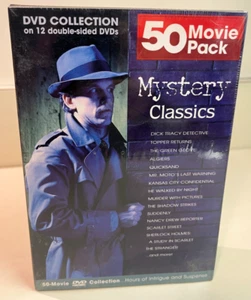 New Old Stock - Mystery Classics 50 Movie Pack 12 DVD Box Set, Read for Info - Picture 1 of 5