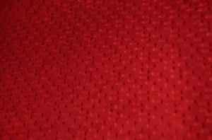 sheer red mini textured polyester fabric 58" x 154" (4.2 yds) - Bild 1 von 3