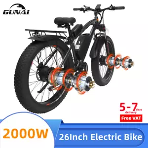 GUNAI GN88 Bici Elettrica Doppio Motore 2000W 23Ah 21 Velocità Freni a Disco - Foto 1 di 10