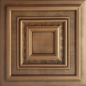 Azulejos de techo, pegamento, espuma de poliestireno antyx* 20" x 20" bronce antiguo - Imagen 1 de 3