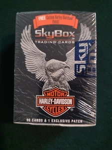 Harley Davidson trading card set of 90 + patch, SkyBox, 1994, factory sealed - Picture 1 of 5
