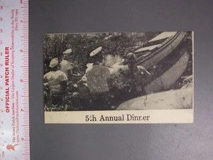 Tarjeta de cena Boy Scout Sea Scout Ship Golden Hind 1941 5116NN - Imagen 1 de 1