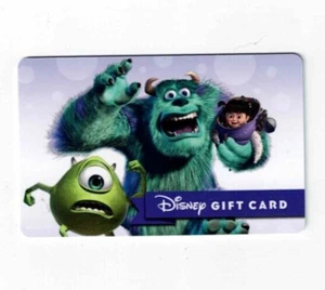 DISNEY Gift Card - Monsters Inc - Mike - Sully - Boo- Collectible ONLY- NO Value - Picture 1 of 2