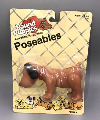 Beagle posable vintage Pound Puppies MIP Tonka 1985 Foto 1 de 3