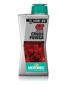 OLIO MOTORE MOTOREX CROSS POWER 4T 10W60 100% SINTETICO 1 LITRO KTM HUSQVARNA - Foto 1 di 1