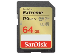 SanDisk Extreme 64GB V30 U3 SDXC UHS-I Memory Card SDSDXV2-064G-GNCIN - Picture 1 of 1