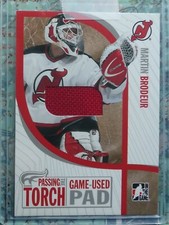 Martin Brodeur 2005-06 ITG Passing the Torch Game-Used Pad New Jersey Devils