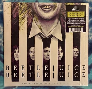 Beetlejuice Beetlejuice LP Soundtrack SEALED Sandworm Etching SPLATTER Waxwork - Picture 1 of 7