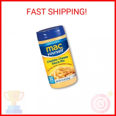 Mac Yourself | Delicious Cheddar Cheese Sauce Mix | Perfect Cheese Powder for Ma