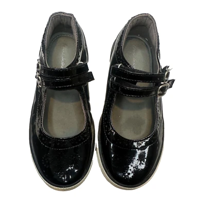 Zapato Mary Jane Hanna Andersson Negro Charol Adele Cuero Niña 1 Año Escuela Foto 1 de 4