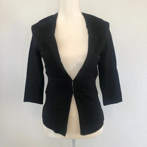 NWT White House Black Market WHBM Ottoman Ribbed Sweater Jacket Size Extra Small - Picture 1 of 6
