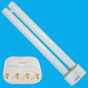 40W 2G11 4 Clavija Bombilla Doble Tubo Cfl 3000K Blanco Cálido Luz 533mm Largo - Imagen 1 de 1