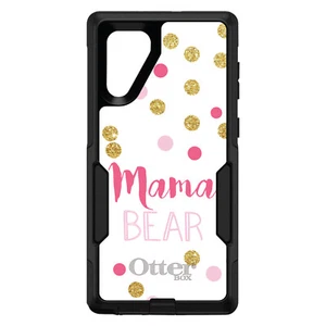 OtterBox Commuter for Galaxy Note(Choose Model)Pink White Gold "Mama Bear" - Imagen 1 de 6