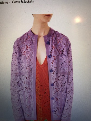 GUCCI GIACCA PIZZO FLOREALE NUOVA CON ETICHETTA IT42; TAGLIA US8