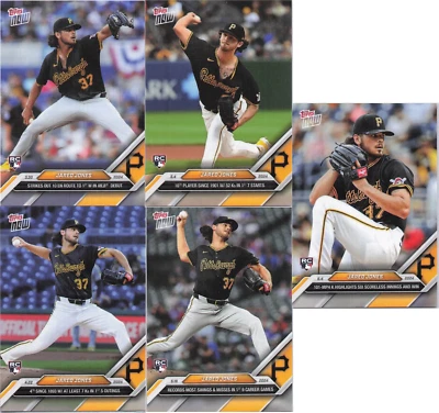 2024 Topps Now 23, 110, 155, 199, 258 Jared Jones Round-Up-Free Shipping! - Image 1 of 4