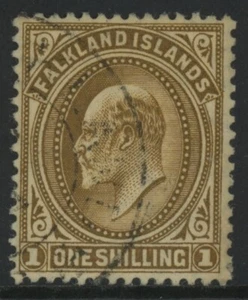 FALKLAND IS., USADO, #27, GRAN CENTRADO - Imagen 1 de 1