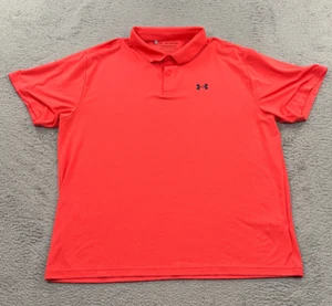 Under Armour Mens Performance Polo Shirt 3XL Golf Loud Short Sleeve Heatgear - Picture 1 of 11