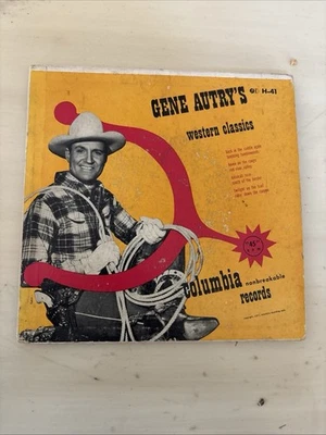 Gene Autry’s Western Classics 45 RPM Vinyl Columbia Records 1947 - Image 1 of 4