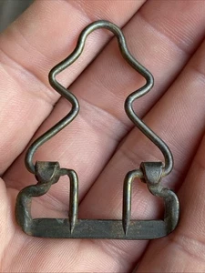 Overall Suspender Bib Buckle Shoulder Strip Clip Antique Christmas Tree Pin Hook - Picture 1 of 22