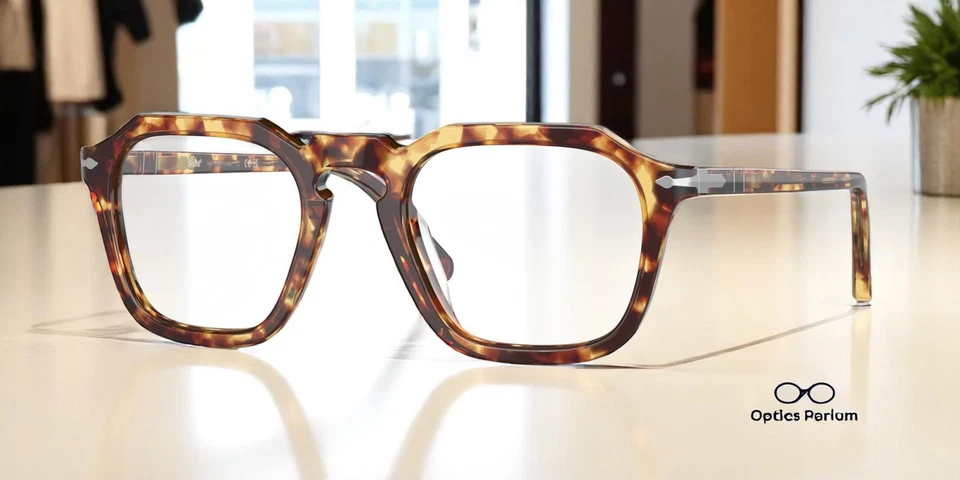 PERSOL PO3292V 985 Tabaco Virginia Transparente 50 mm Unisex Anteojos Foto 1 de 2