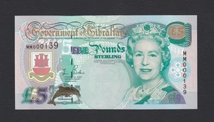 £5 Five Pounds GOVERNMENT OF GIBRALTAR 1995 Banknote P25 GEM UNC (DGR914) - Picture 1 of 2